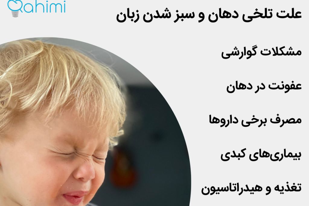 تشخیص زبان سبز و درمان سریع این بیماری 7 علت تلخی دهان و سبز شدن زبان