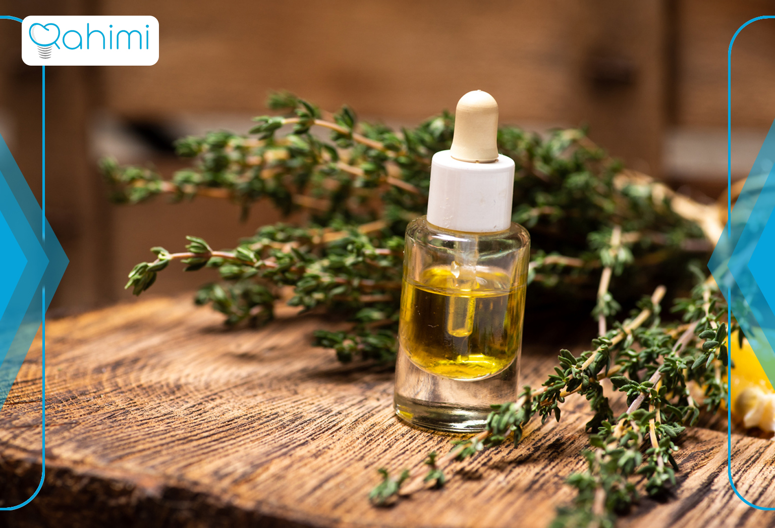 Home treatment of tooth cyst with thyme oil