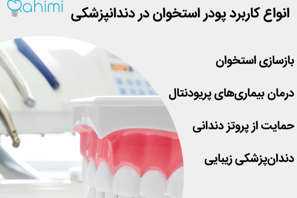 نقش پودر استخوان در ایمپلنت دندان 1 انواع کاربرد پودر استخوان در دندانپزشکی