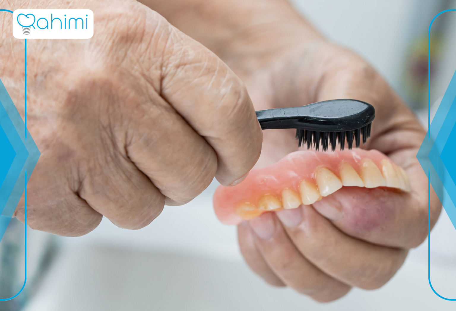 دندان مصنوعی موقت: نگهداری زیبایی دندان ها تا آماده شدن دندانهای دائمی 6 Care of temporary dentures
