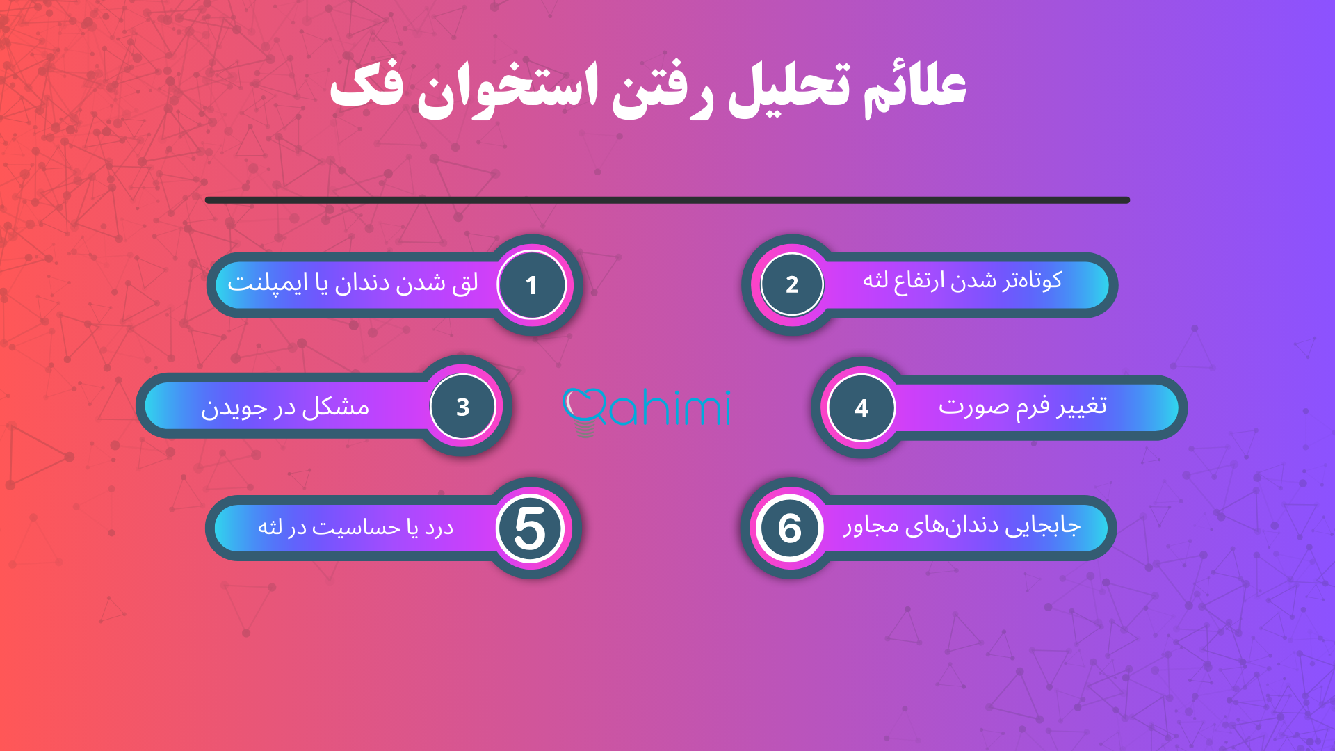 علائم تحلیل رفتن استخوان فک